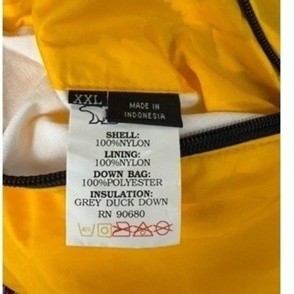 Rare VTG Bear USA Extreme Weather Reversible Duck Down Puffer Jacket Size 2XL‎